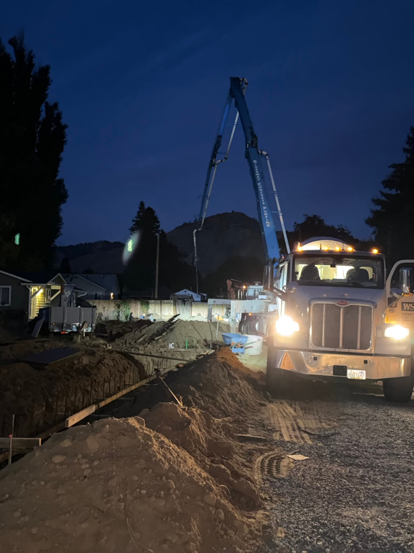 Building materials delivered to the Wilson Street Habitat build site
